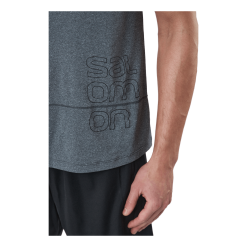 Salomon Cross Run Graphic Tank M Black/heather 11 Salomon Cross Run Graphic Tank M Black/heather -Takit Myynti 2023 60654 60 006