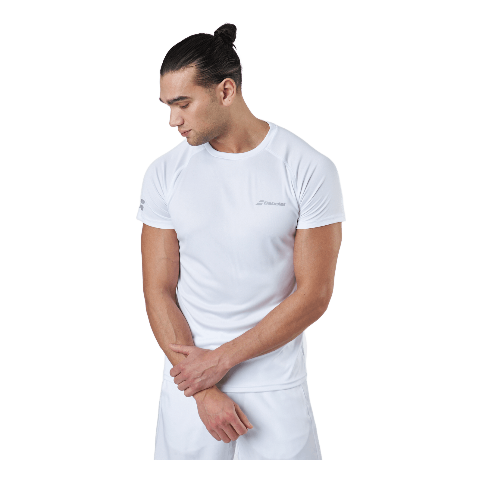 Babolat T-shirt Play Crew Neck White 4 Babolat T-shirt Play Crew Neck White - Image 2