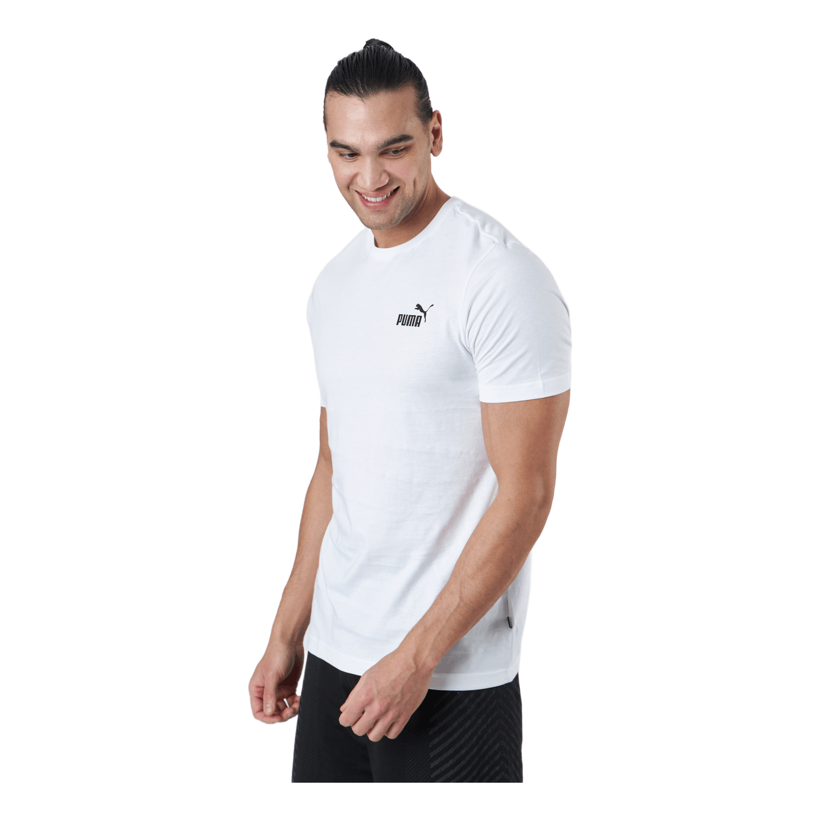 Ess Small Logo Tee Puma White 3 Ess Small Logo Tee Puma White