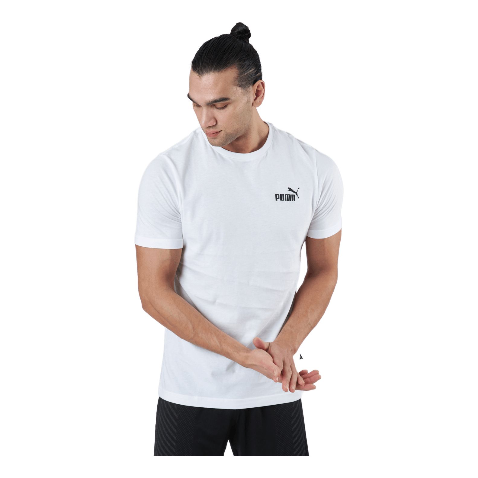 Ess Small Logo Tee Puma White 4 Ess Small Logo Tee Puma White - Image 2