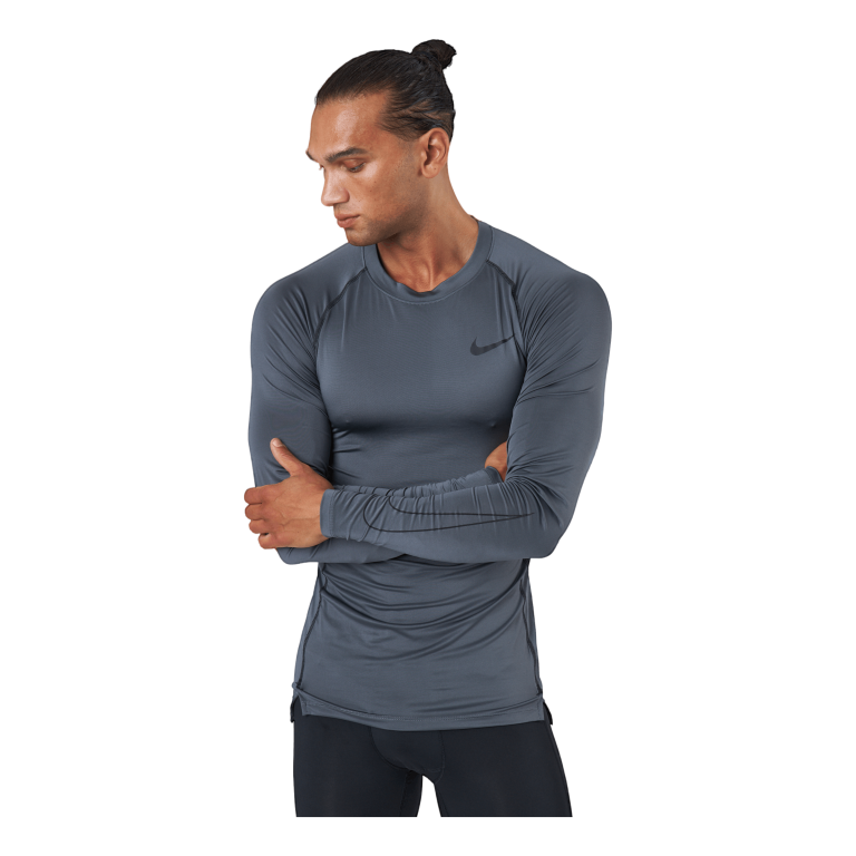 Nike Pro Dri-FIT Men's Tight Fit Long-Sleeve Top IRON GREY/BLACK/BLACK 4 Nike Pro Dri-FIT Men's Tight Fit Long-Sleeve Top IRON GREY/BLACK/BLACK - Image 2