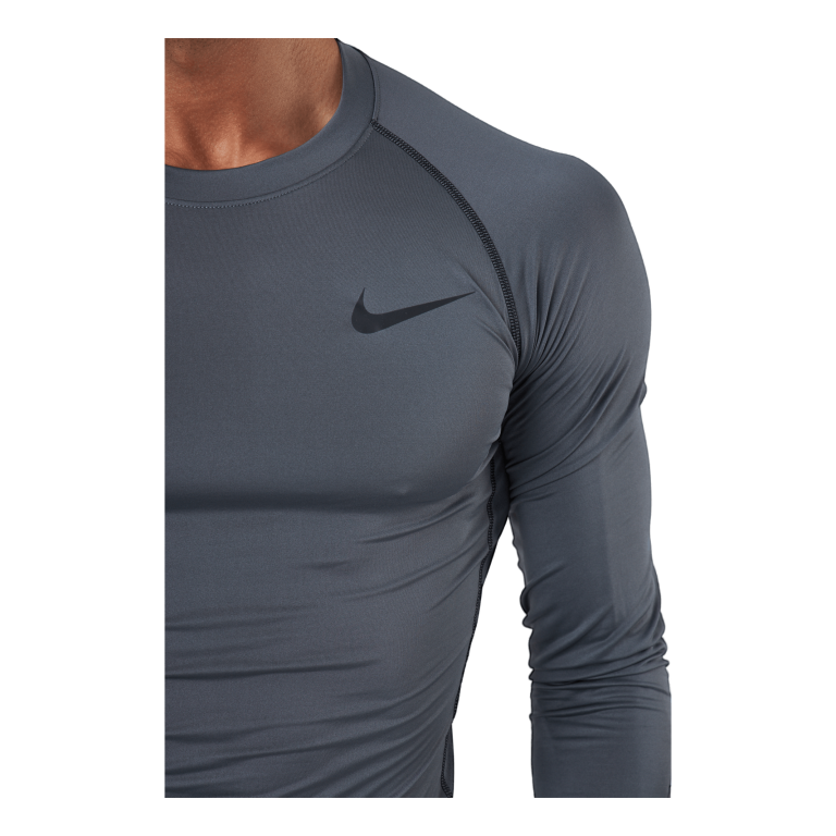 Nike Pro Dri-FIT Men's Tight Fit Long-Sleeve Top IRON GREY/BLACK/BLACK 6 Nike Pro Dri-FIT Men's Tight Fit Long-Sleeve Top IRON GREY/BLACK/BLACK - Image 4