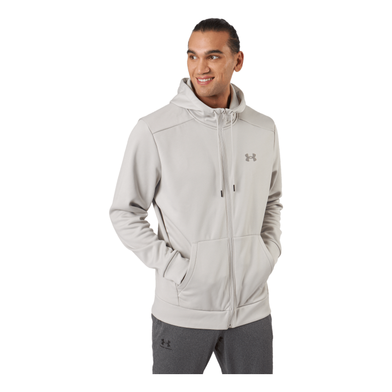 Under Armour Ua Armour Fleece Fz Hoodie Ghost Gray 5 Under Armour Ua Armour Fleece Fz Hoodie Ghost Gray - Image 3