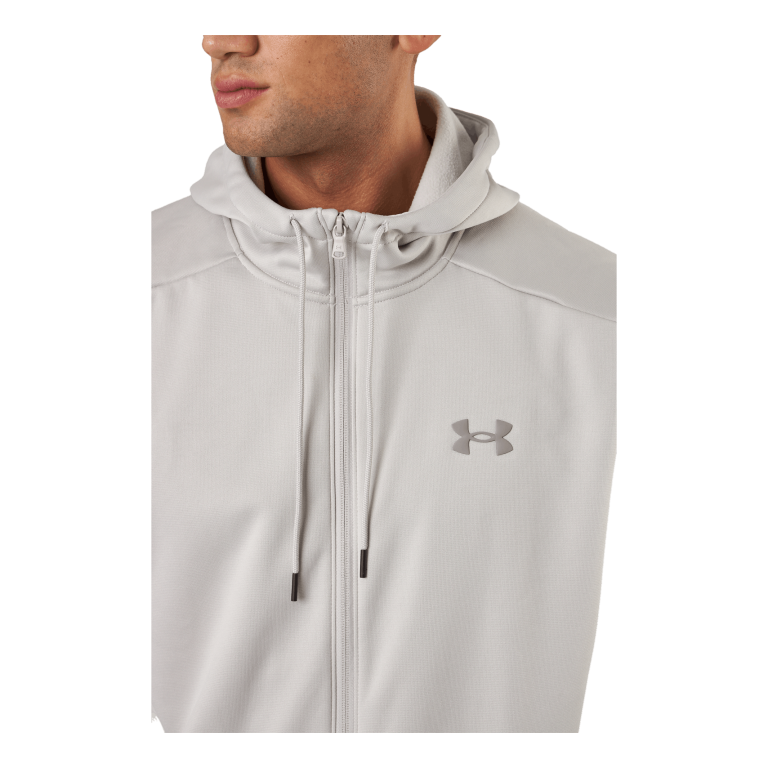 Under Armour Ua Armour Fleece Fz Hoodie Ghost Gray 7 Under Armour Ua Armour Fleece Fz Hoodie Ghost Gray - Image 5