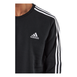 ADIDAS Essentials Fleece 3-Stripes Sweatshirt Black -Takit Myynti 2023 60928 46 004