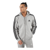ADIDAS Essentials Fleece 3-Stripes Full-Zip Hoodie Medium Grey Heather -Takit Myynti 2023 60929 11 001