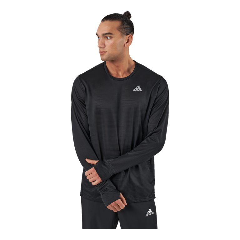 ADIDAS Own The Run Long-Sleeve Top Black 3 ADIDAS Own The Run Long-Sleeve Top Black