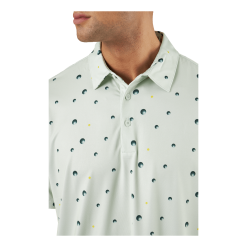 Adidas Ultimate 365 Allover Print Polo White/Green -Takit Myynti 2023 60974 19 004