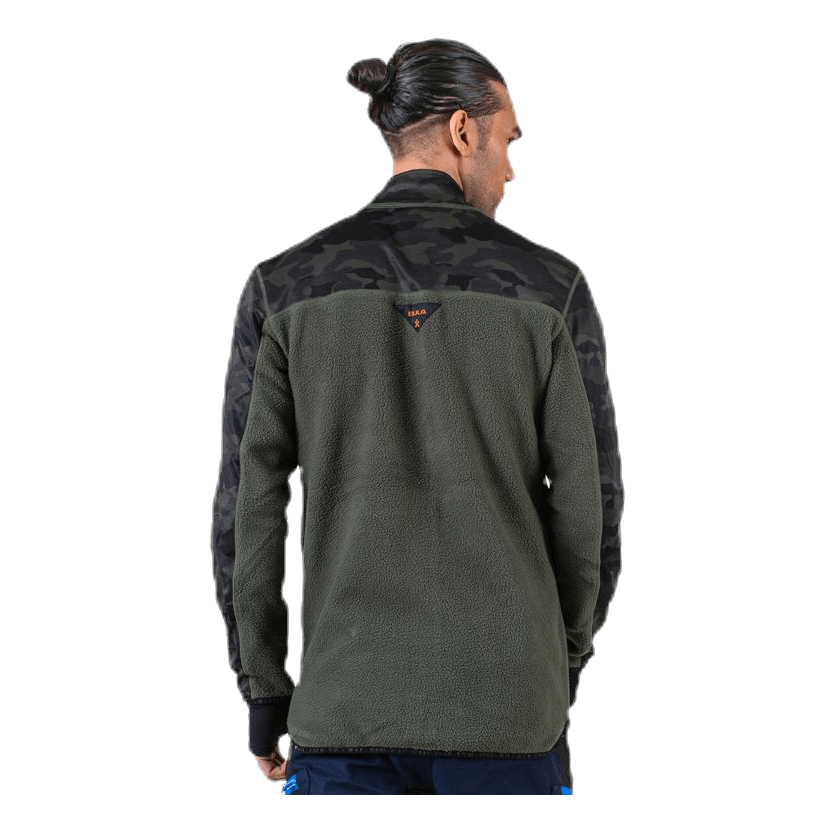 Bula Camo Fleece Jacket Green 4 Bula Camo Fleece Jacket Green - Image 2