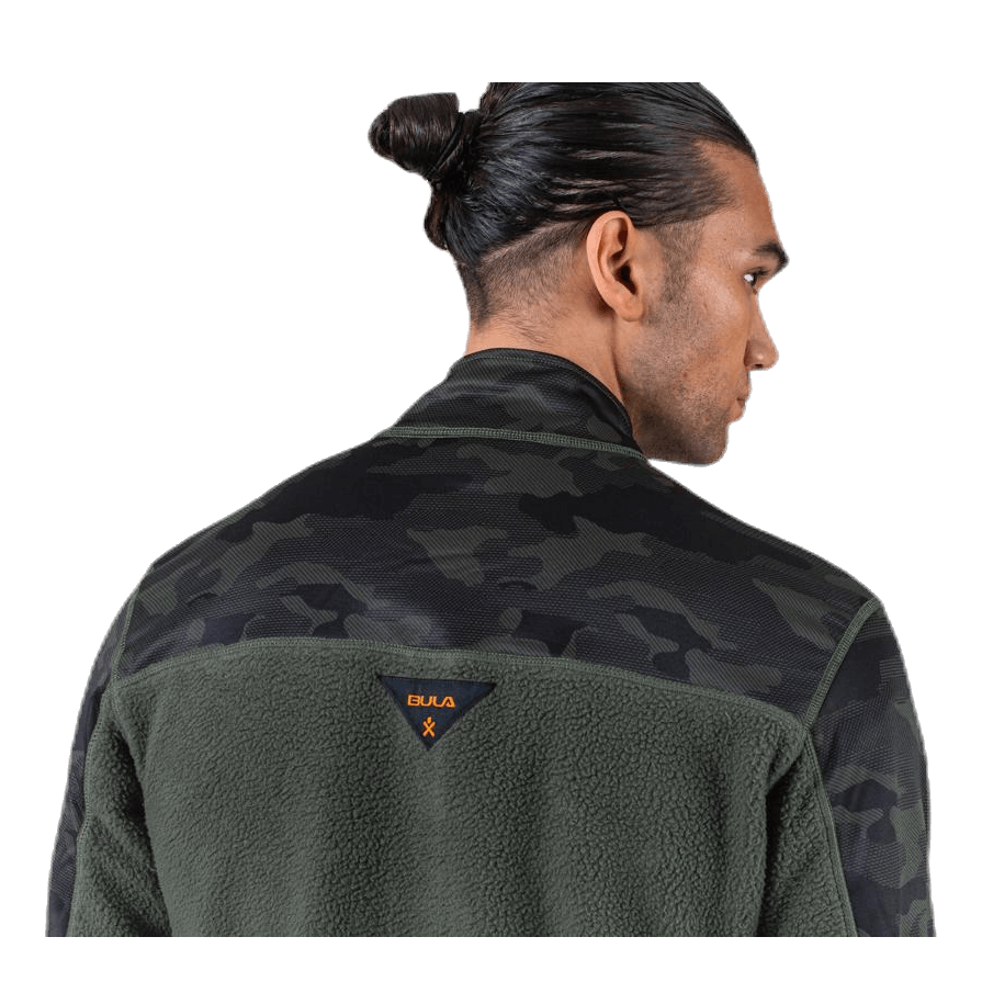 Bula Camo Fleece Jacket Green 5 Bula Camo Fleece Jacket Green - Image 3