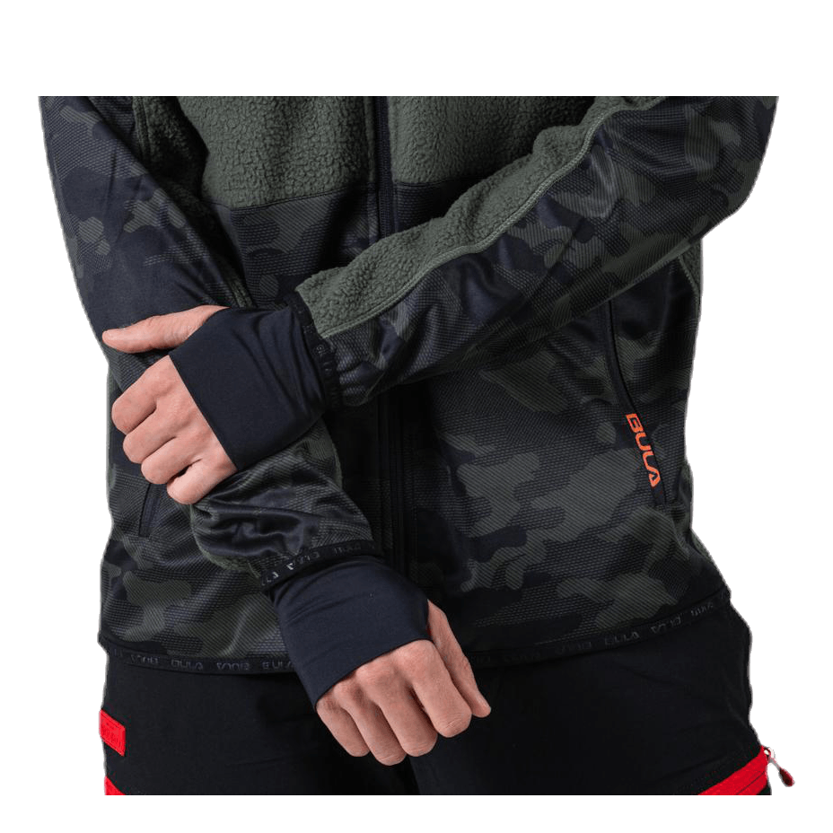 Bula Camo Fleece Jacket Green 8 Bula Camo Fleece Jacket Green - Image 6
