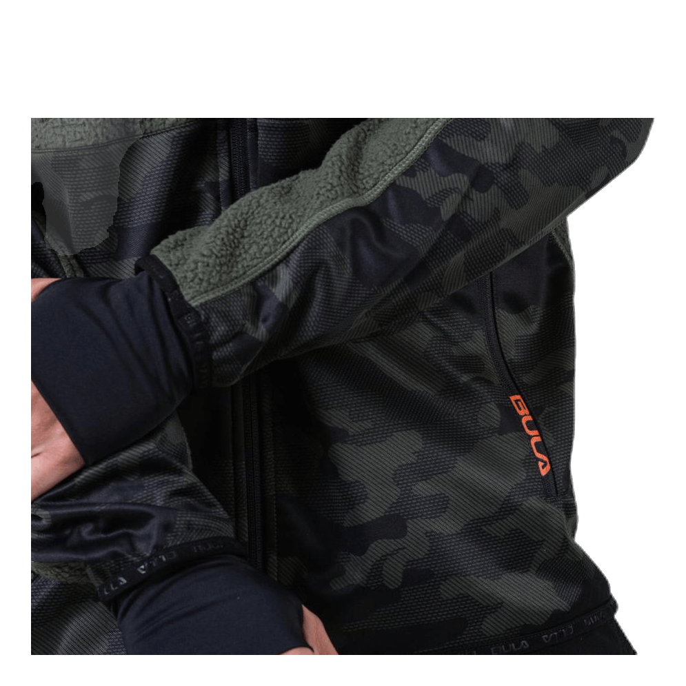 Bula Camo Fleece Jacket Green 9 Bula Camo Fleece Jacket Green - Image 7