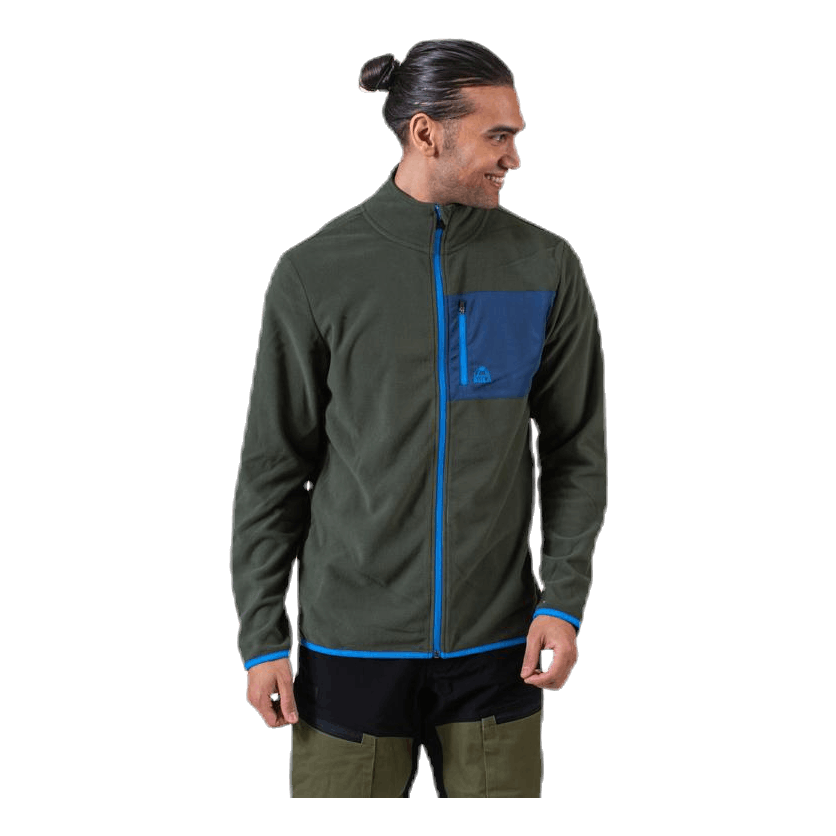 Bula Fleece Jacket Olive Green/Blue 3 Bula Fleece Jacket Olive Green/Blue