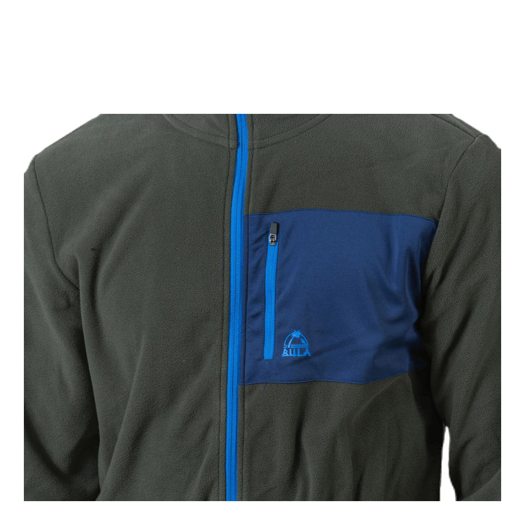 Bula Fleece Jacket Olive Green/Blue 6 Bula Fleece Jacket Olive Green/Blue - Image 4