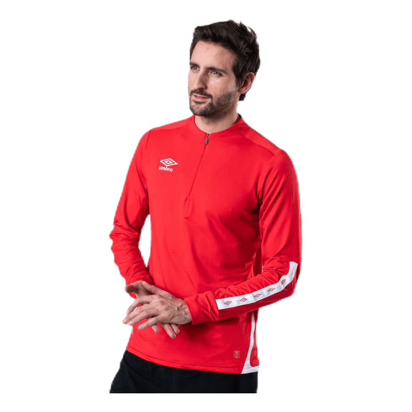 UMBRO UX Elite Halfzip Top White/Red 4 UMBRO UX Elite Halfzip Top White/Red - Image 2