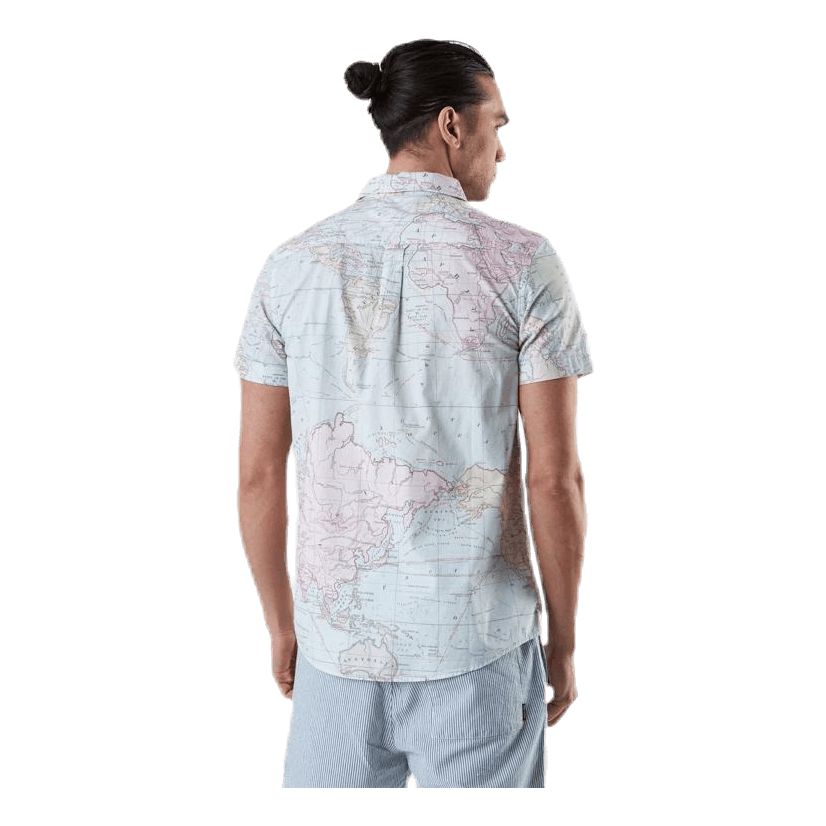 DEDICATED Shirt Short Sleeve Sandefjord Map Patterned 5 DEDICATED Shirt Short Sleeve Sandefjord Map Patterned - Image 3