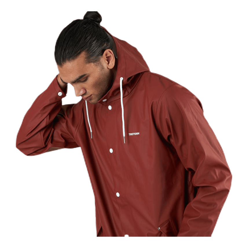 Tretorn Wings Rain Jacket Brown/Red 5 Tretorn Wings Rain Jacket Brown/Red - Image 3
