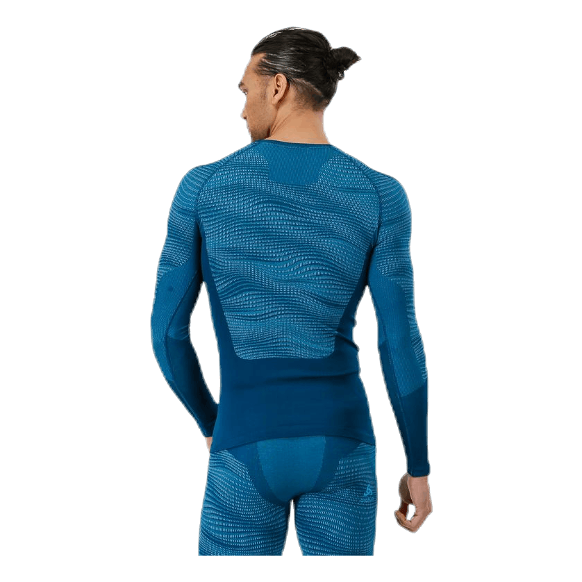Odlo Suw Top Crew Neck L/S Performance Blackcomb Blue 4 Odlo Suw Top Crew Neck L/S Performance Blackcomb Blue - Image 2