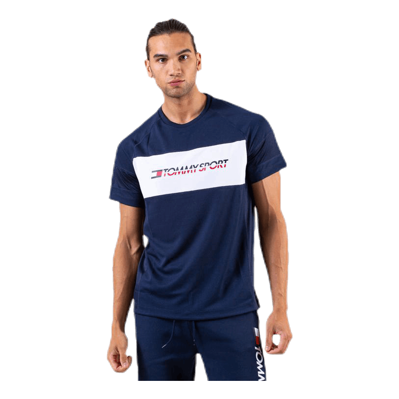 Tommy Hilfiger Sport Performance Mesh Tee Blue 3 Tommy Hilfiger Sport Performance Mesh Tee Blue