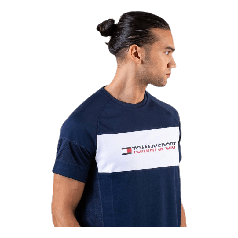Tommy Hilfiger Sport Performance Mesh Tee Blue 7 Tommy Hilfiger Sport Performance Mesh Tee Blue - Image 5