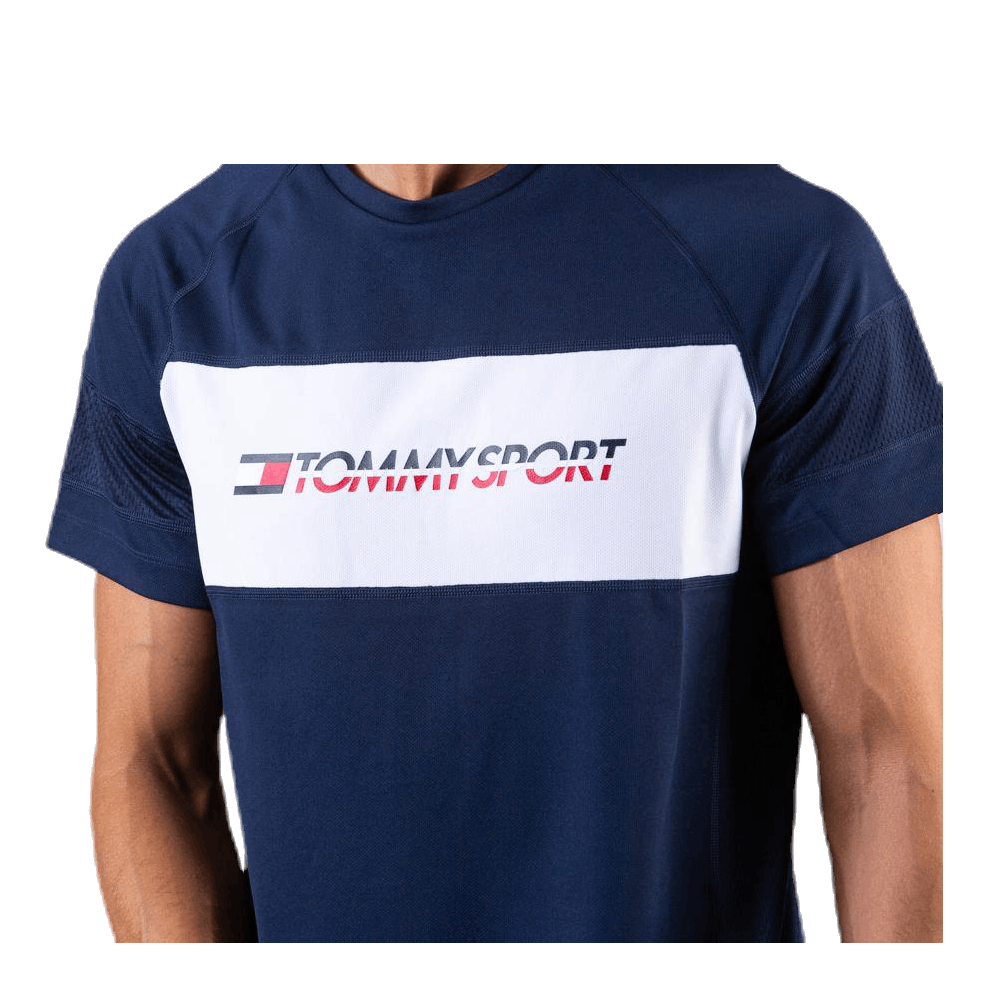 Tommy Hilfiger Sport Performance Mesh Tee Blue 8 Tommy Hilfiger Sport Performance Mesh Tee Blue - Image 6