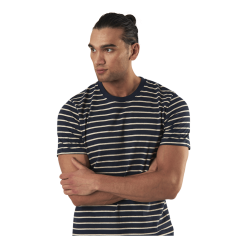 Jack & Jones Striped Tee Ss Crew Neck Blue